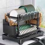 Dish Storage: Draining Rack + Storage Rack + With Cup Holder